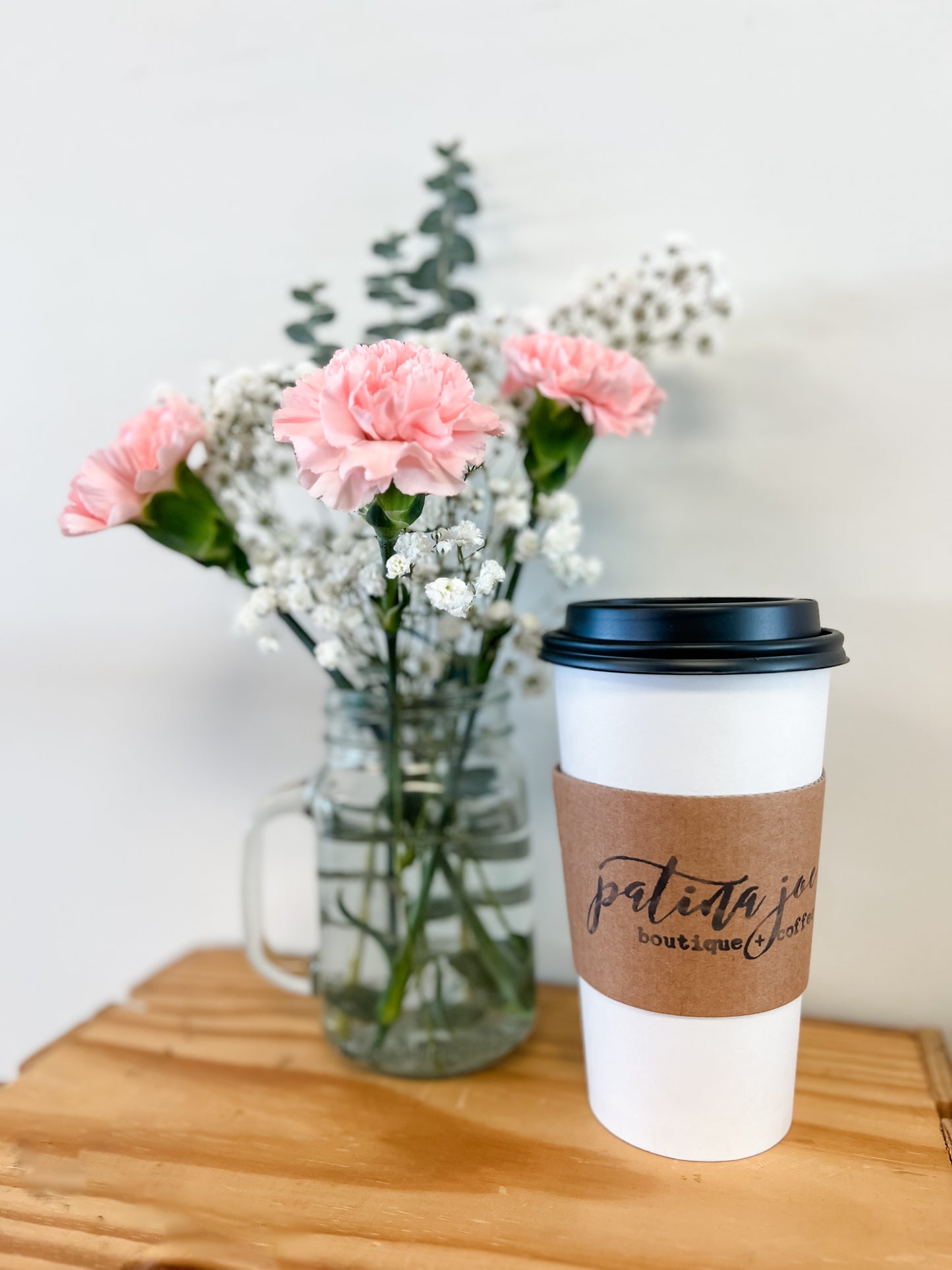 Coffee and a Bouquet for Your Valentine