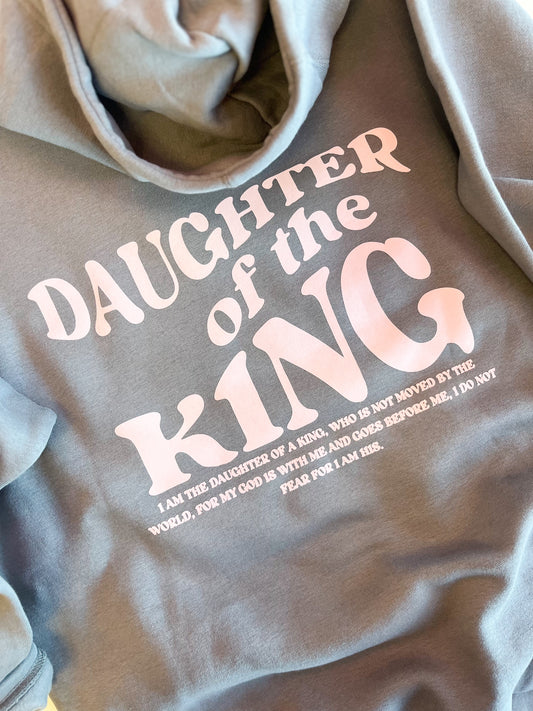 Daughter of the King Hoodie - Charcoal