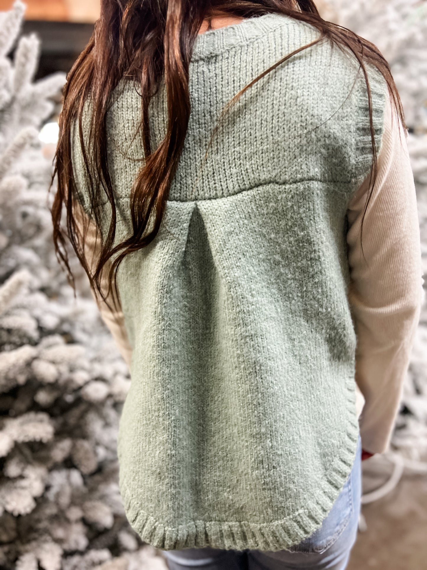 Belina Sleeveless Sweater - Mint