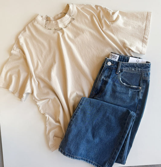 The Vintage Wash Tee - Sand