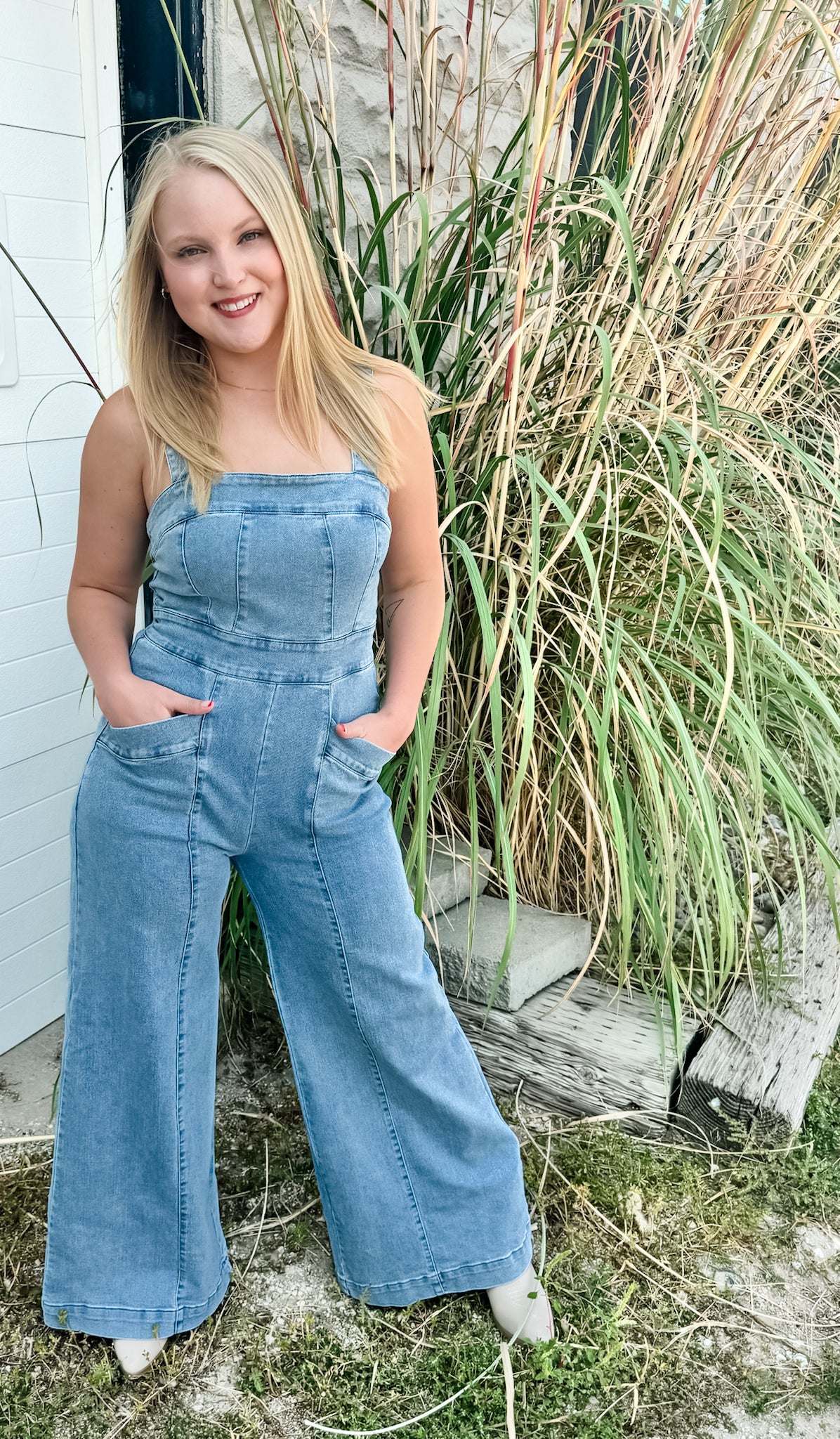 Howdy Denim Romper