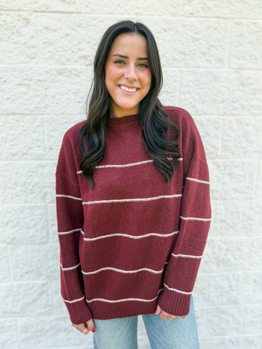 Sugar Maple Sweater - Red Wood