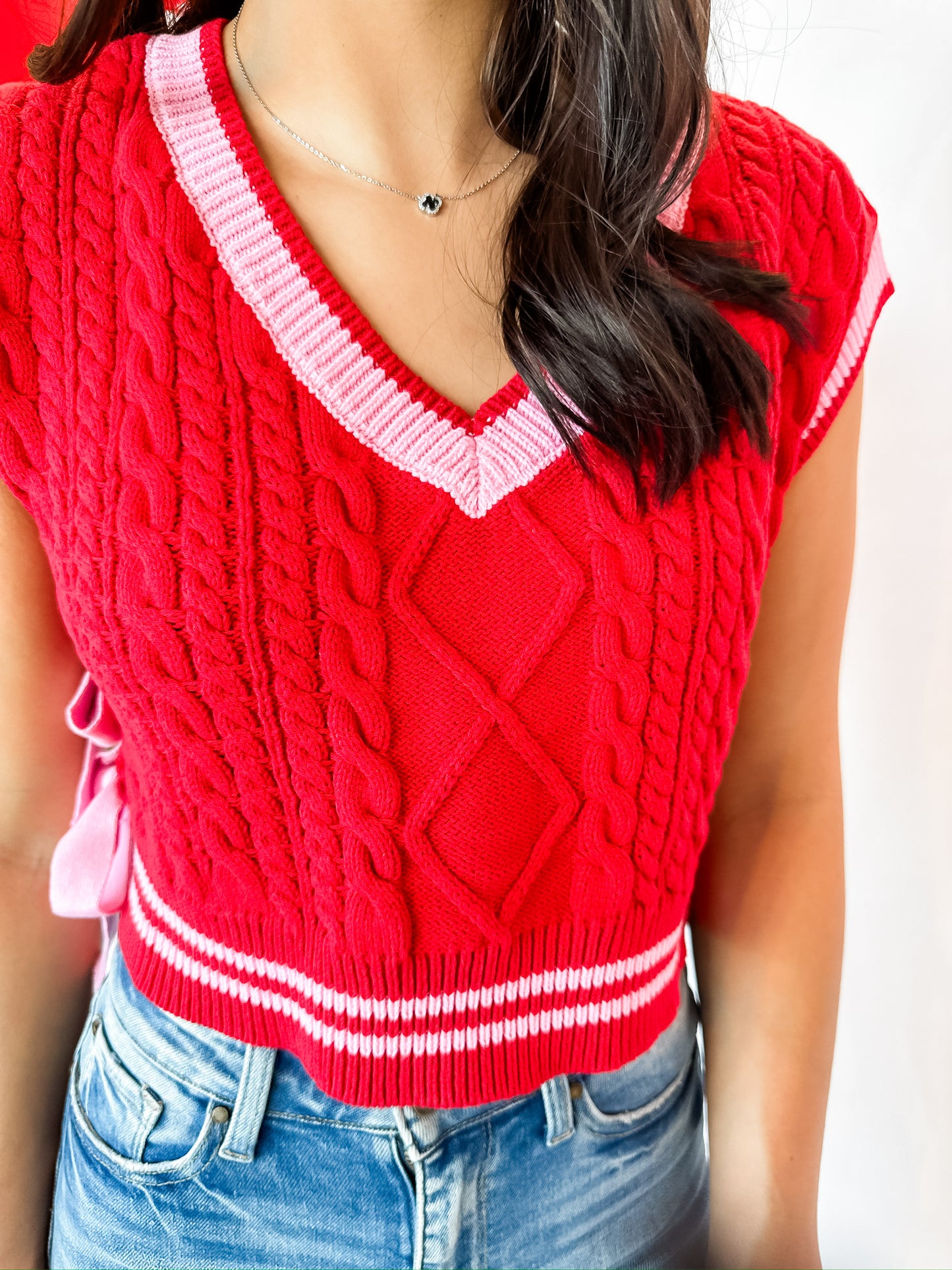 Candy Crush V-Neck Sweater Vest