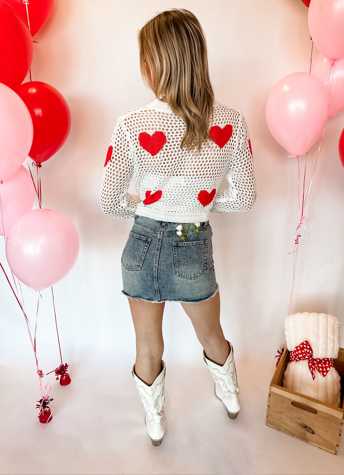 Heart to Heart Cropped Sweater