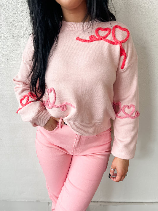 Cupids Script Sweater