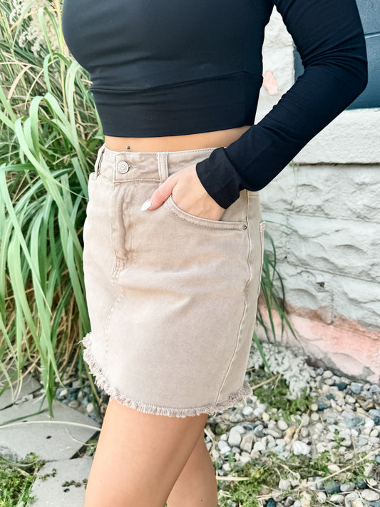 Stella Skirt - Light Mocha