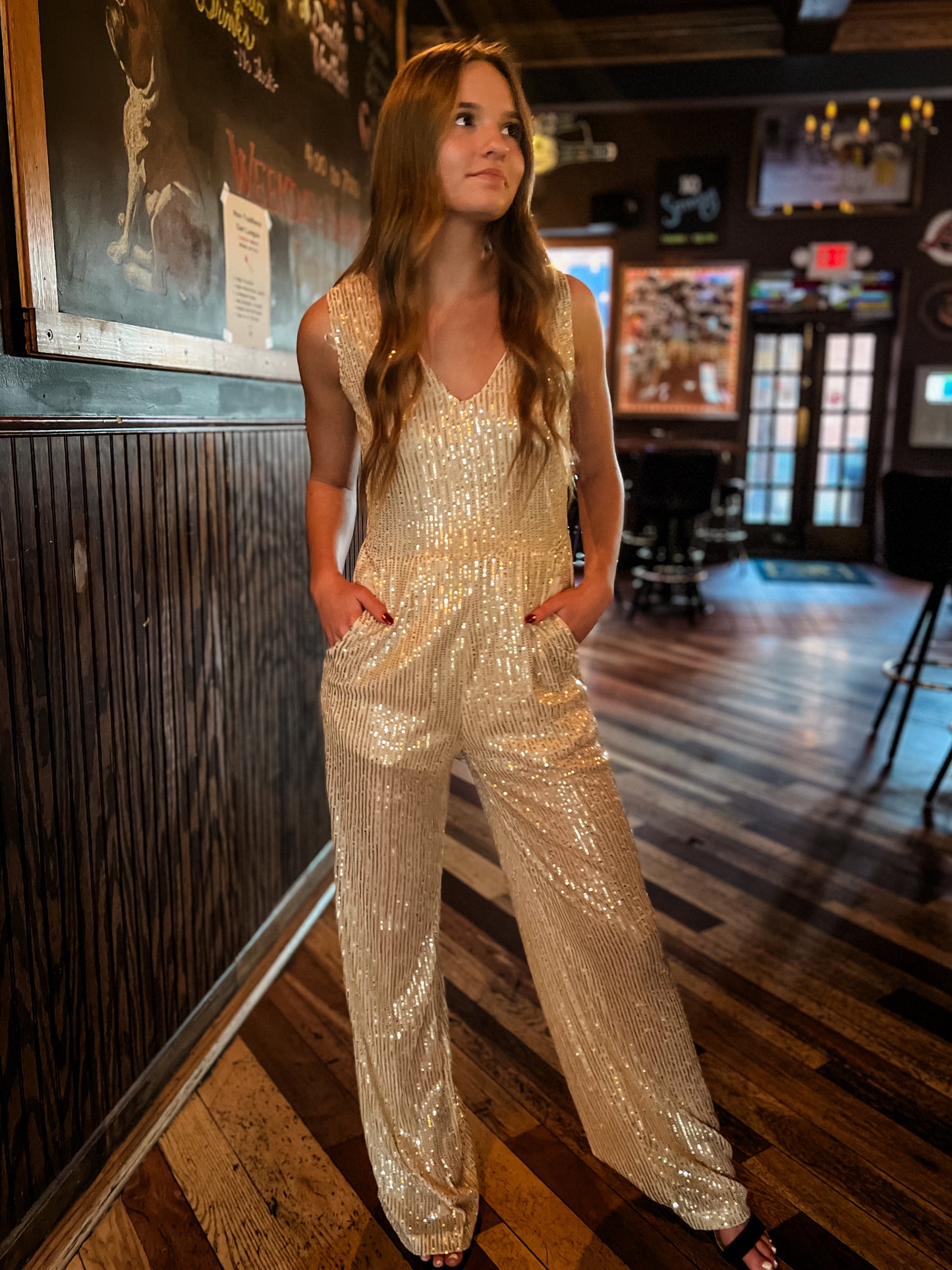 Girl of Gold Jumpsuit