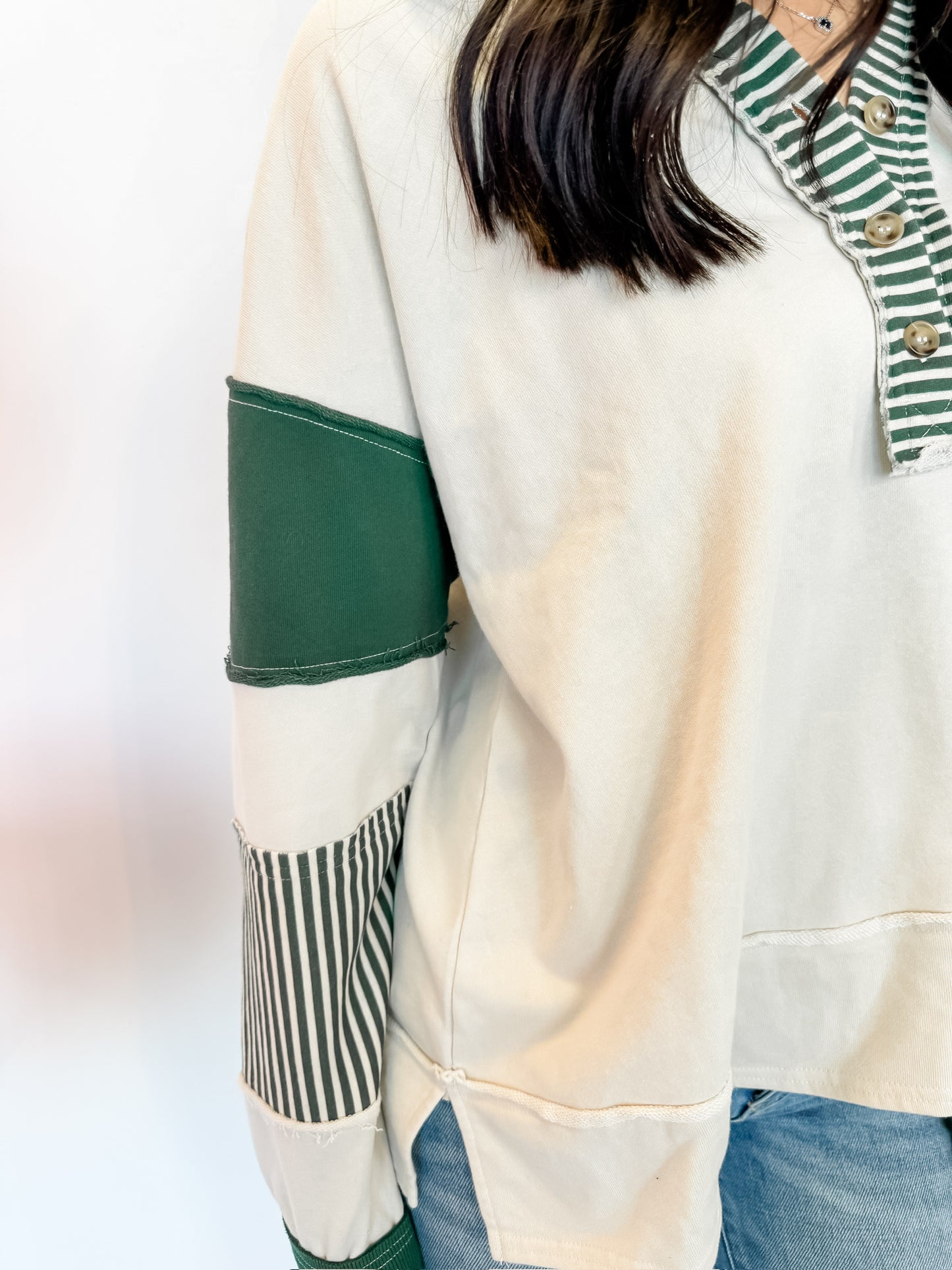 Time Away Casual Knit Top - Emerald