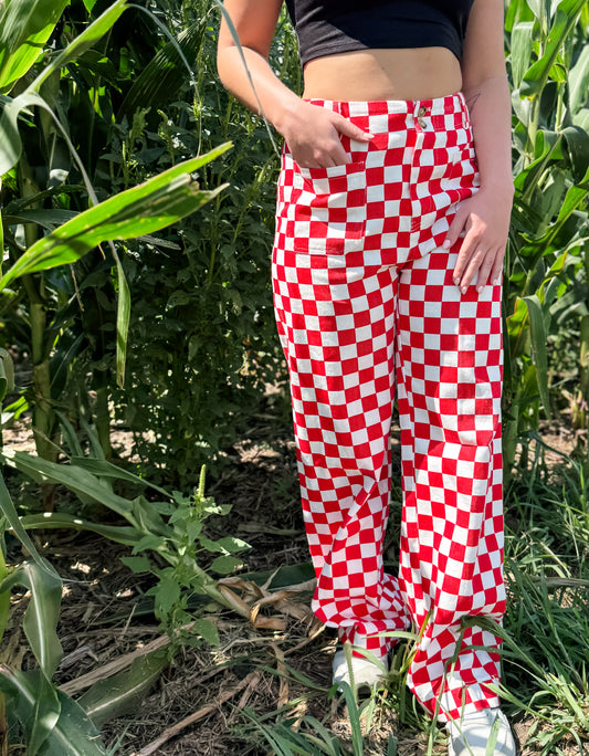 Demi Checkered Pants