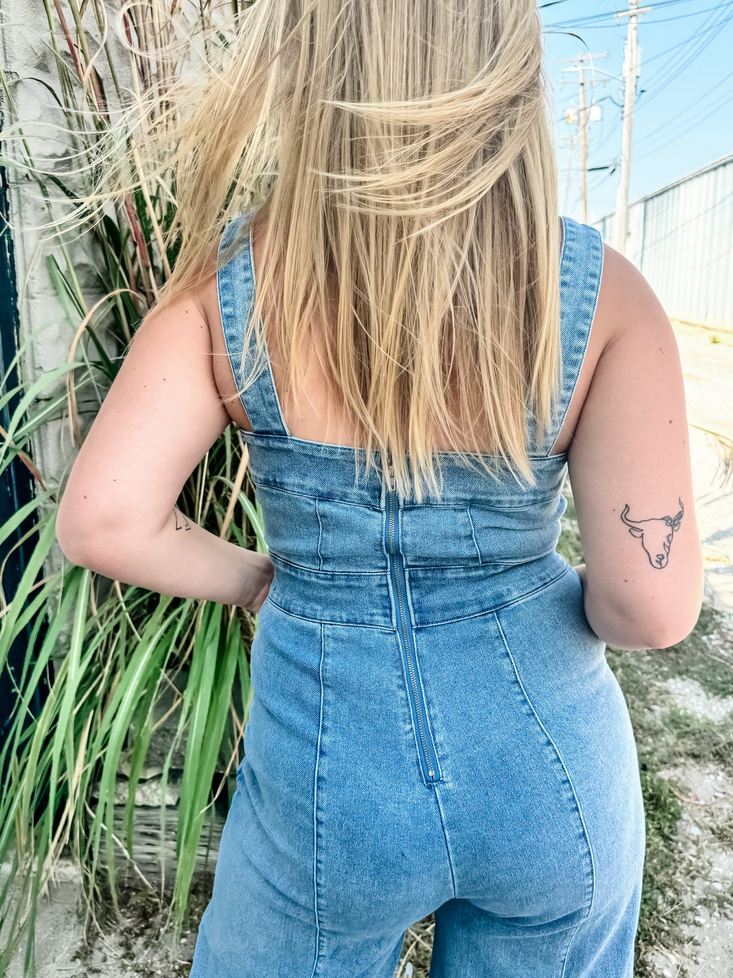 Howdy Denim Romper