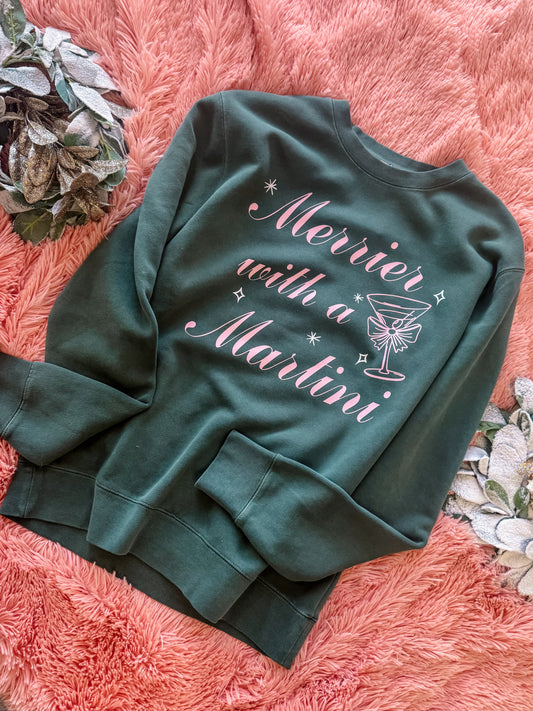 Merrier With A Martini Vintage Crew - Alpine