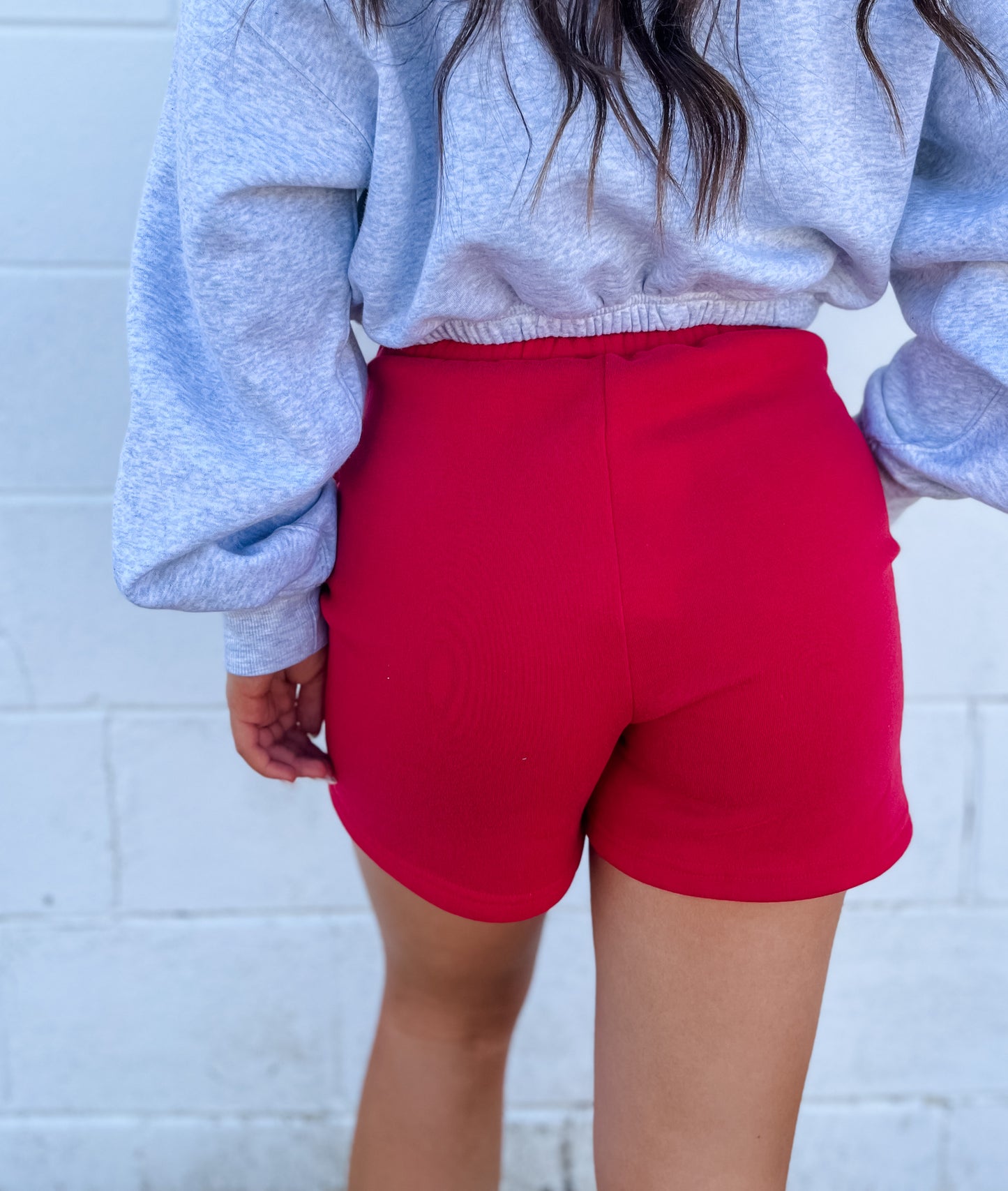 Always Cozy Sweat Shorts - Red