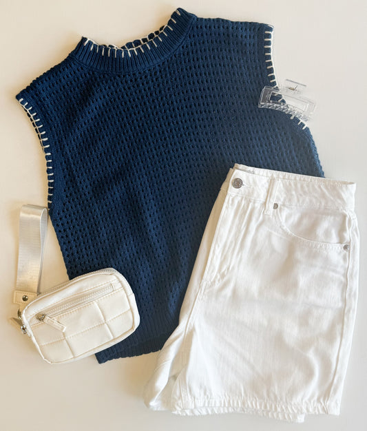 Autumn Blues Sweater Top