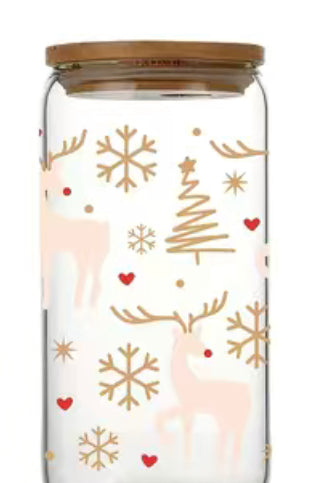 Holiday Glass Can