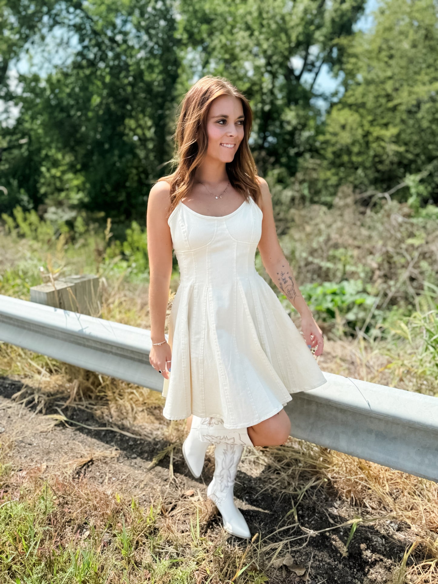 West Texas Mini Dress - Oatmeal