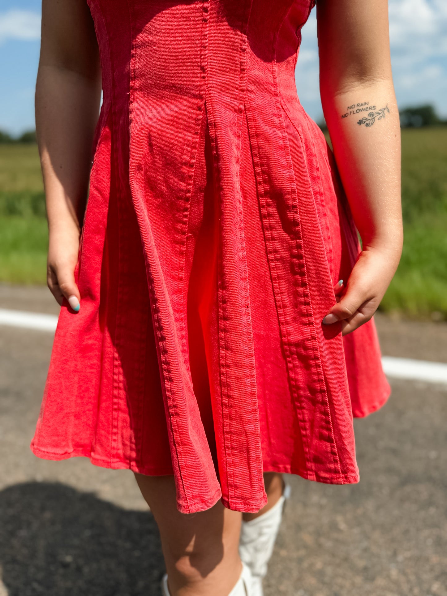 West Texas Mini Dress - Ruby