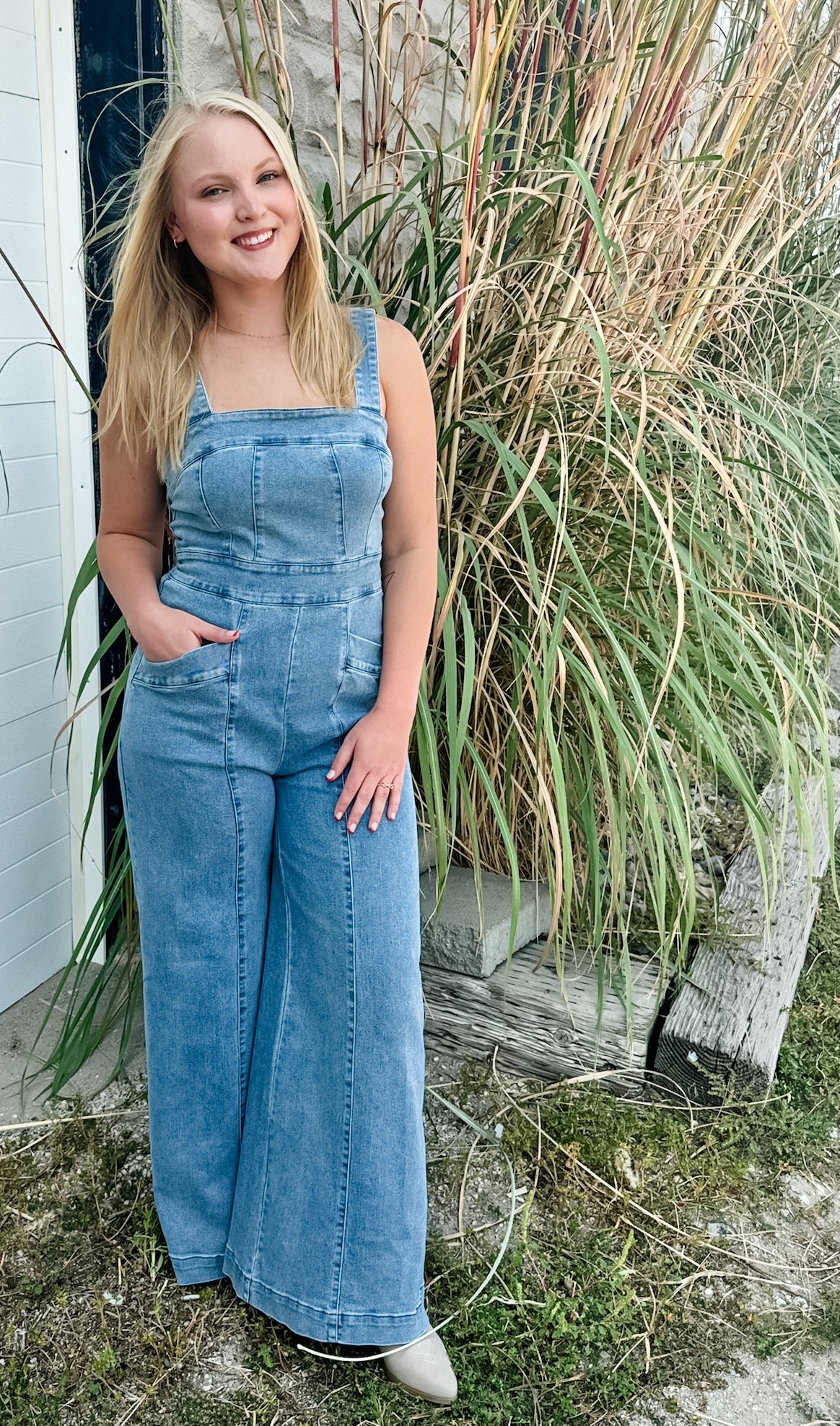 Howdy Denim Romper