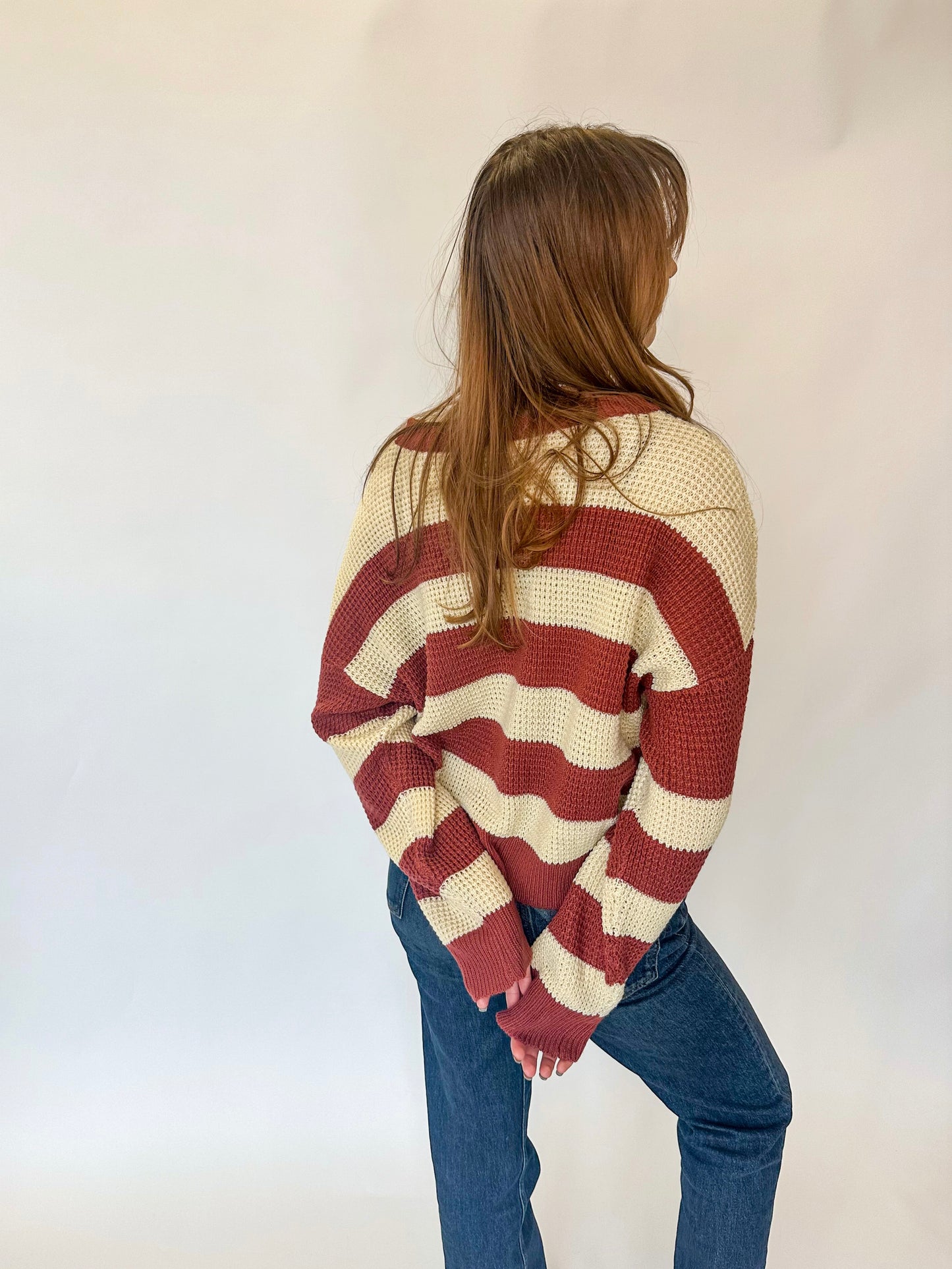 Cider Spice Striped Sweater