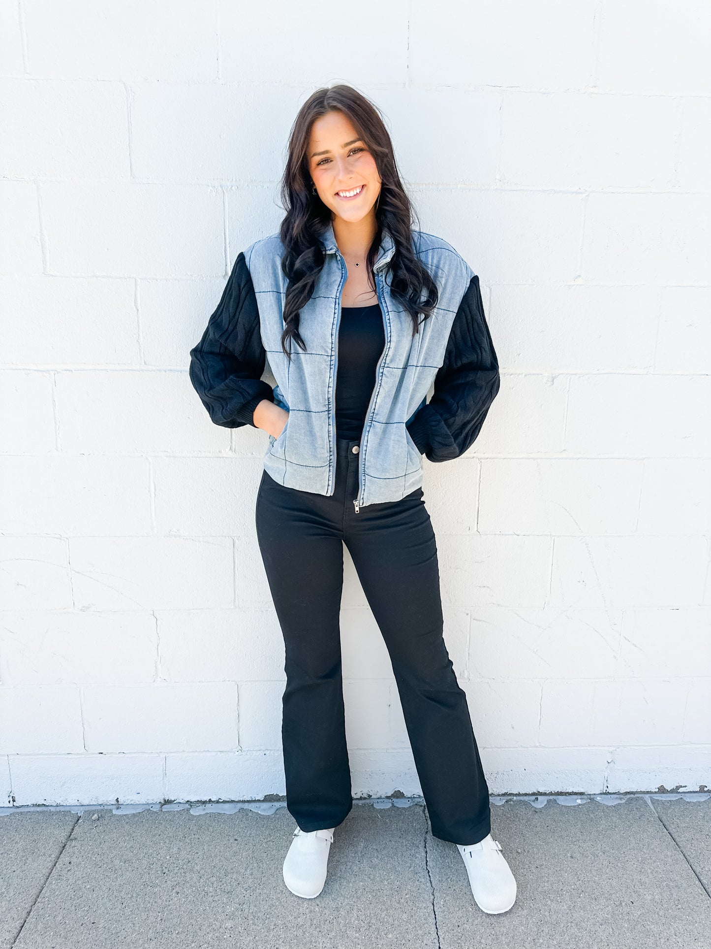 Don’t Forget Me Quilted Denim Jacket