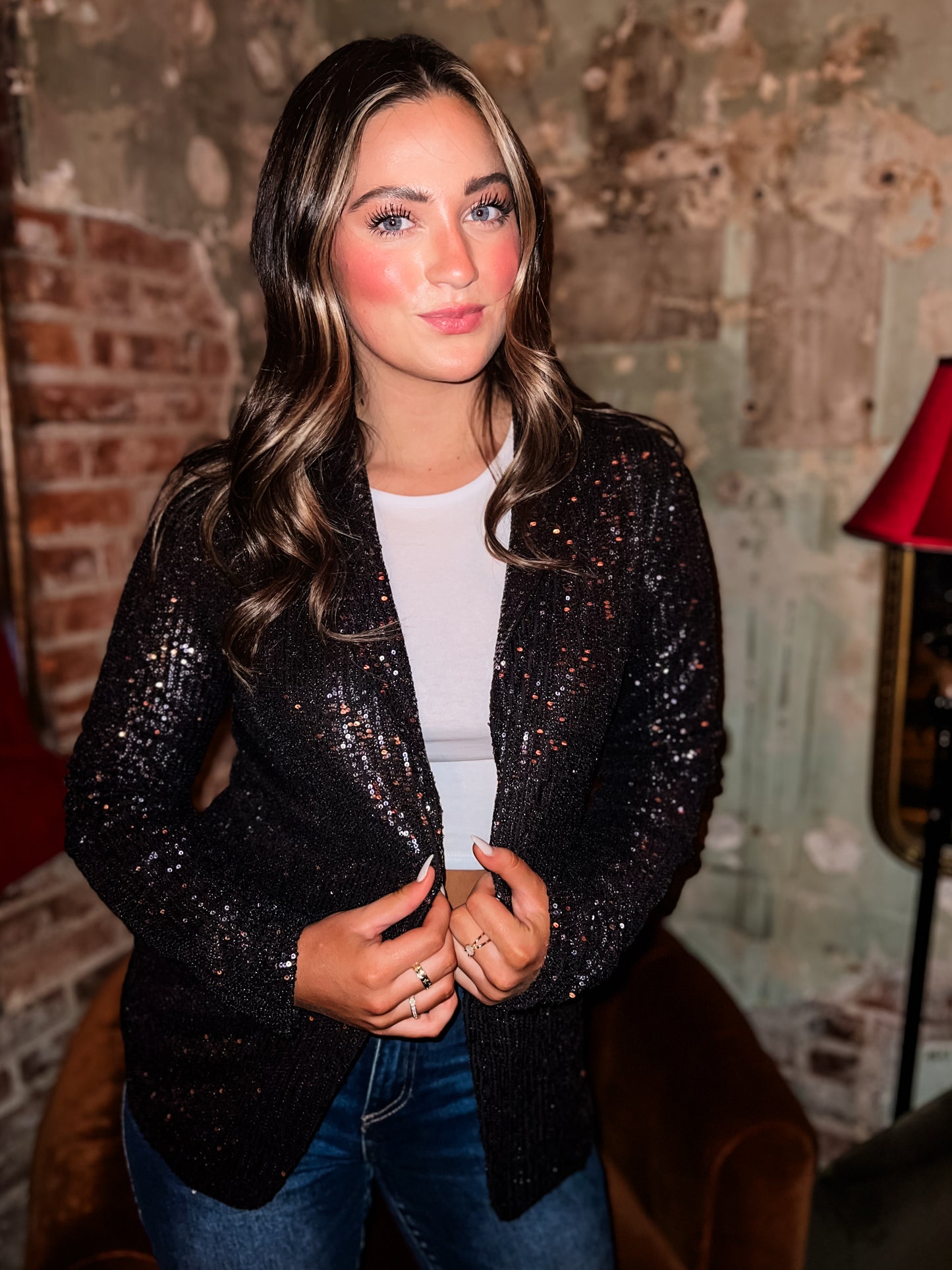 Main Event Sequin Blazer