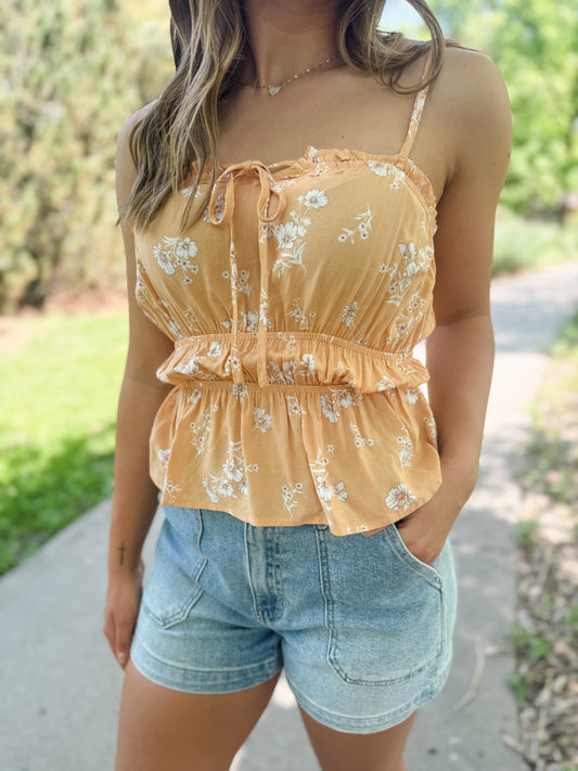 Prairie Peony Ruffle Top