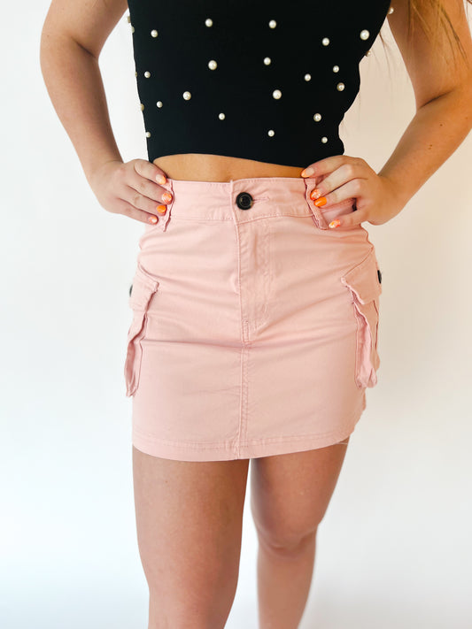 Shortcake Cargo Mini Skirt