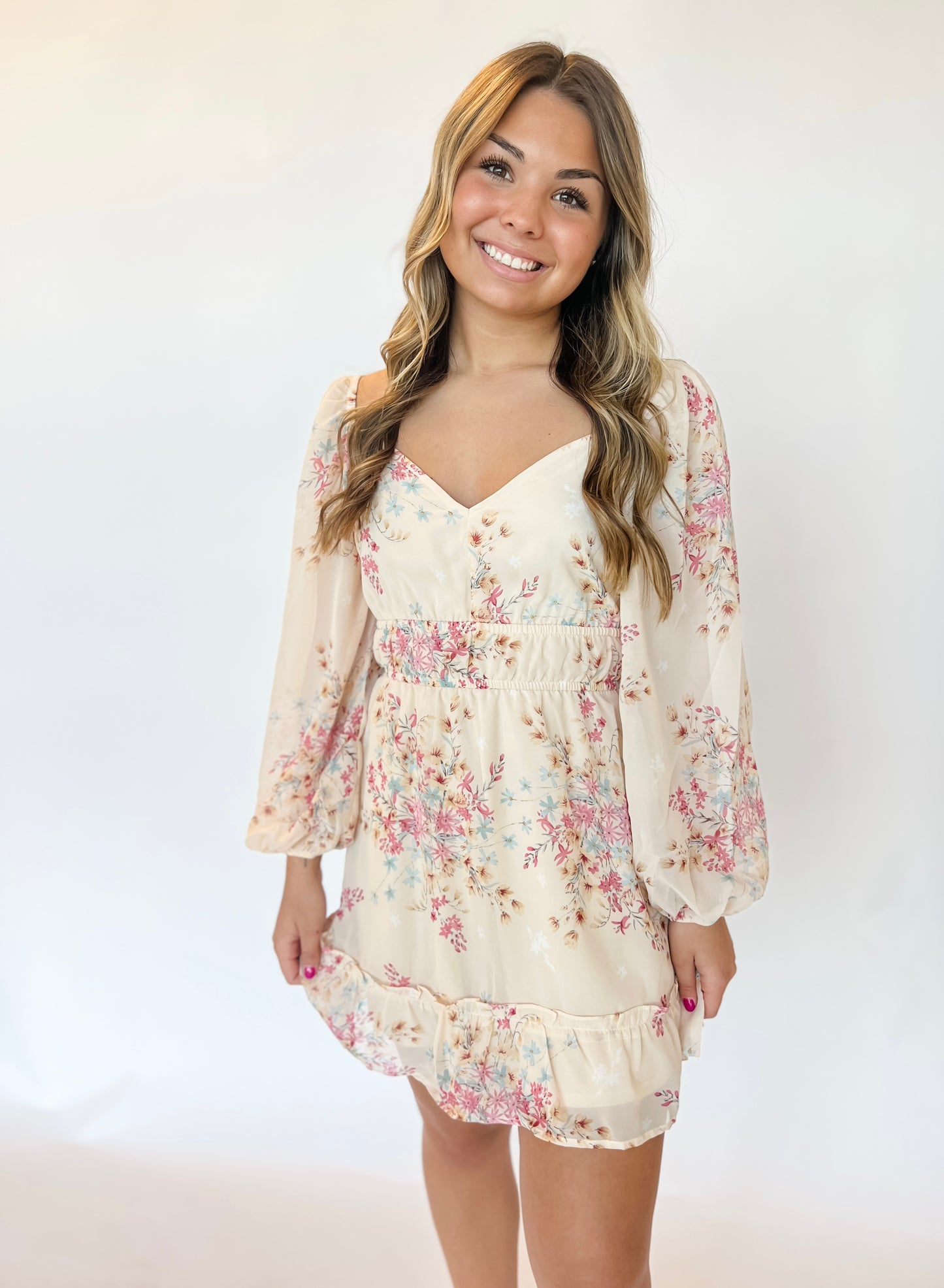 Midwestern Pretty Chiffon Dress