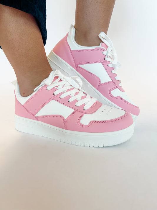 Wild & Free Sneakers - Pink/White