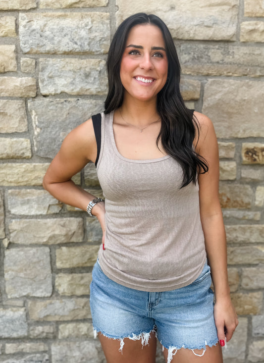 Autumn Drift Tank - Khaki