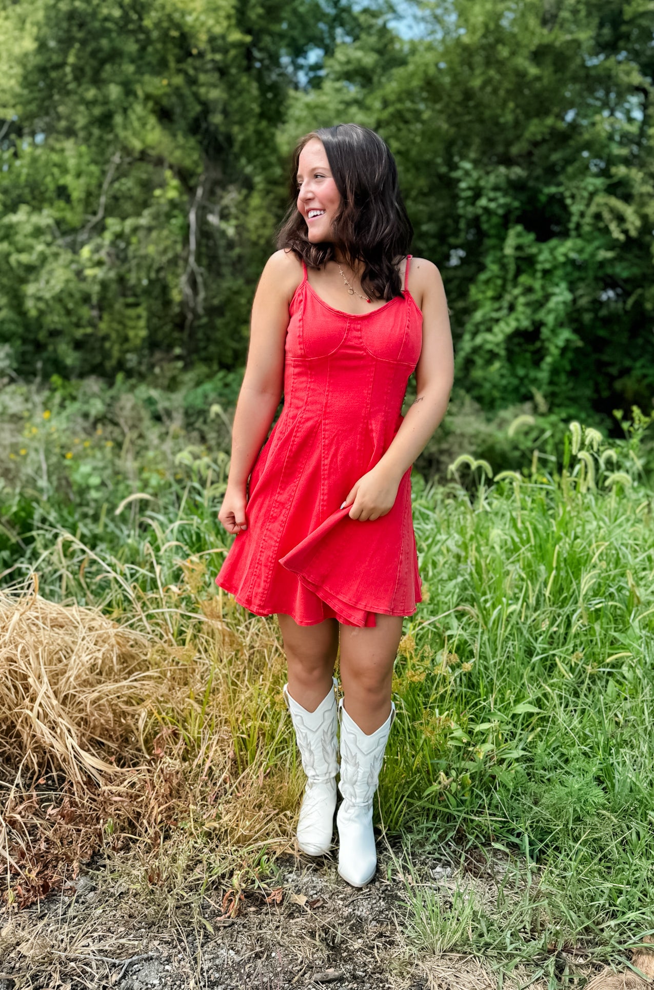 West Texas Mini Dress - Ruby