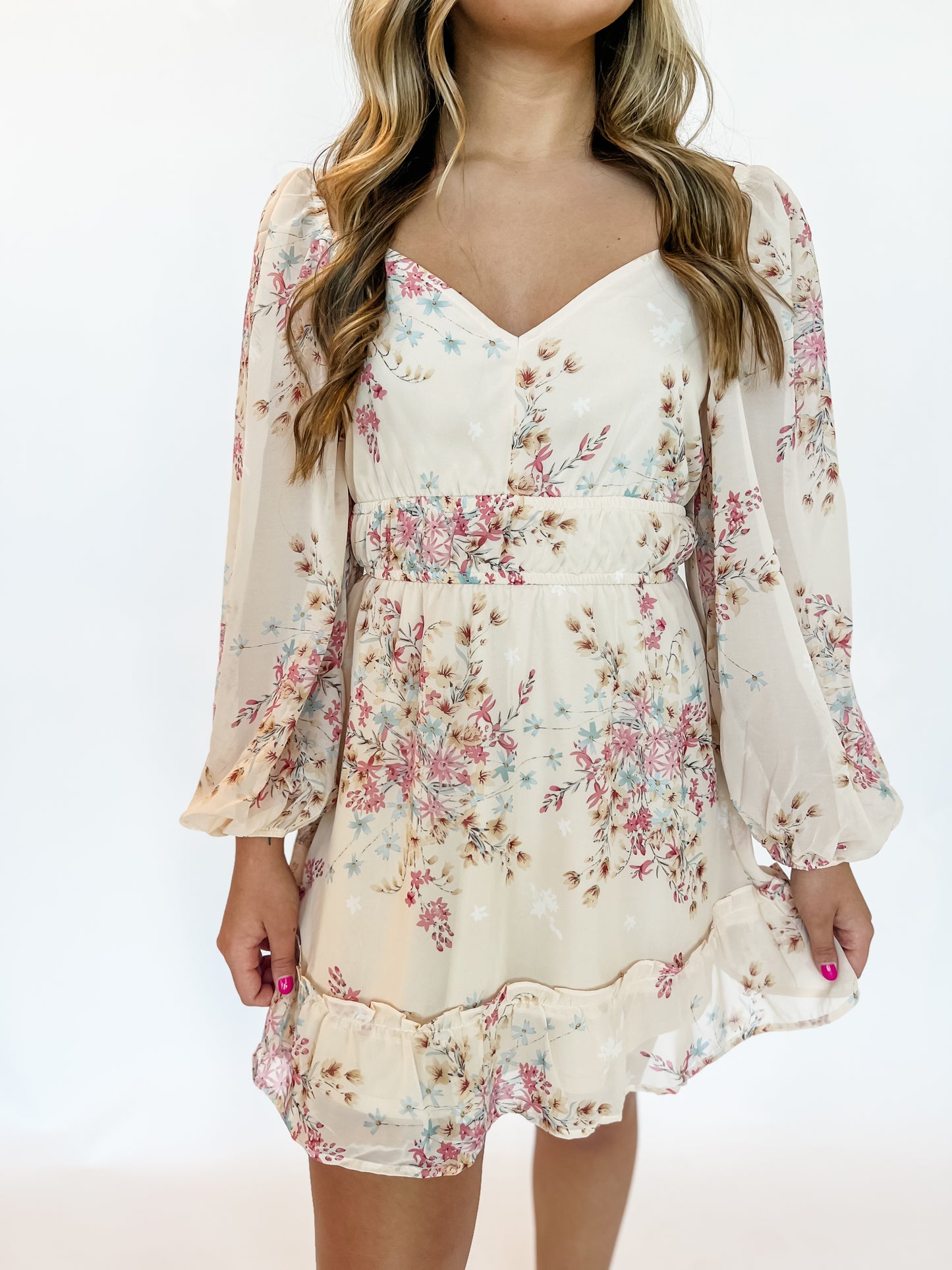 Midwestern Pretty Chiffon Dress