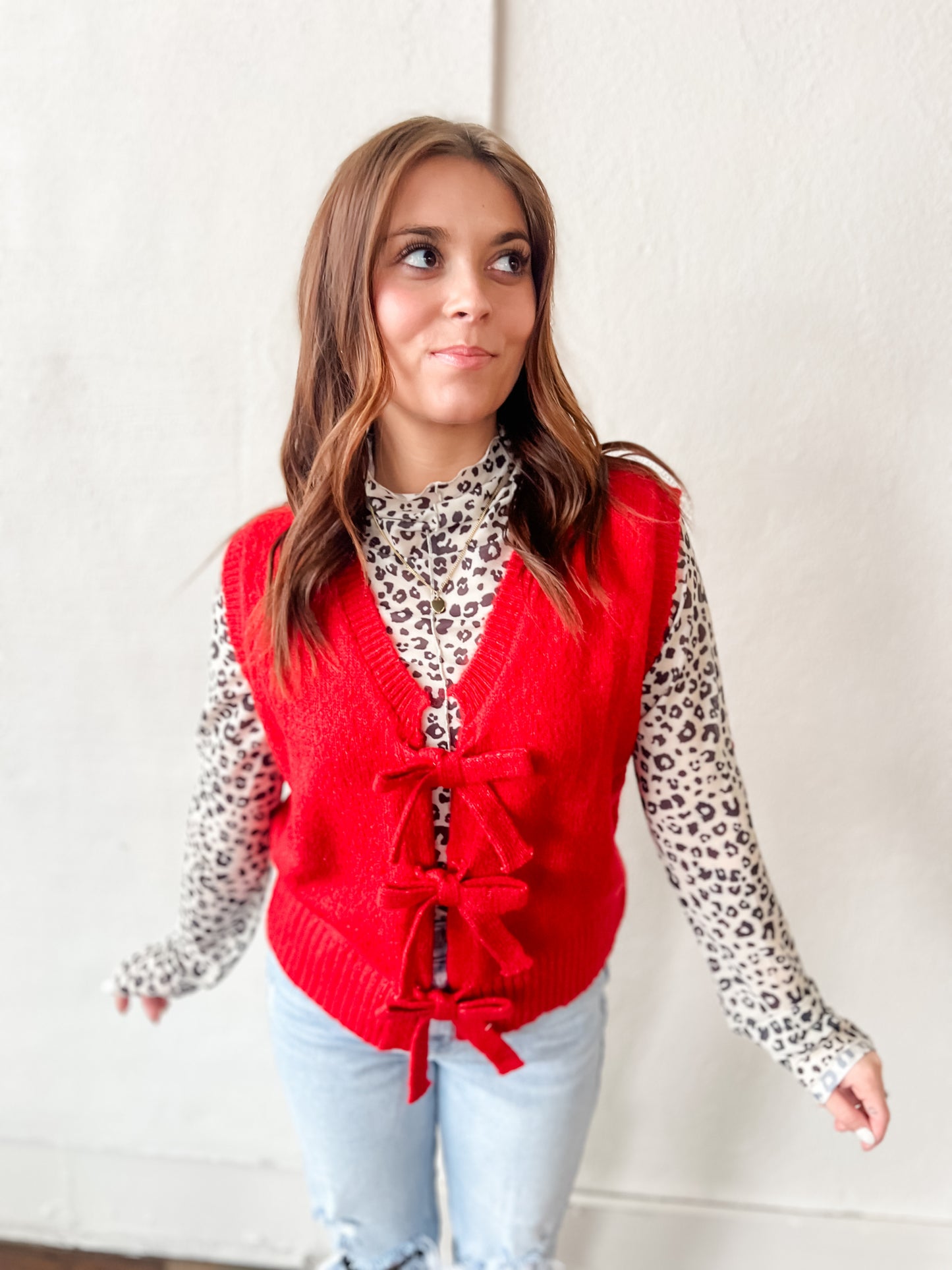 Snow Leopard Sheer Top