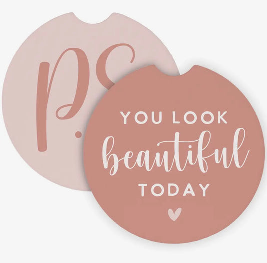 Car Coaster Set - You Look Beautiful