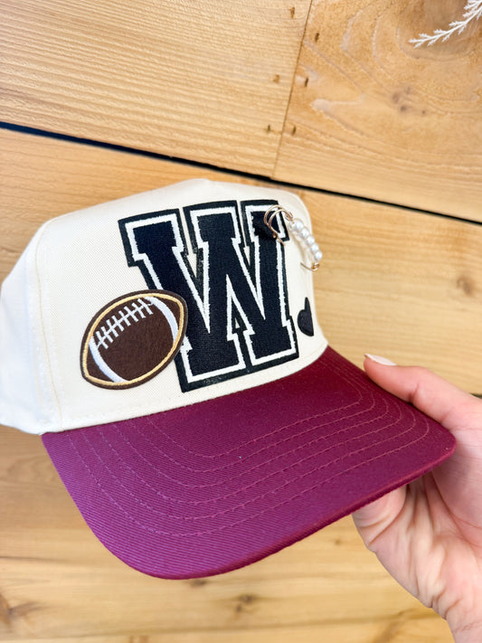 W Football Trucker Hat