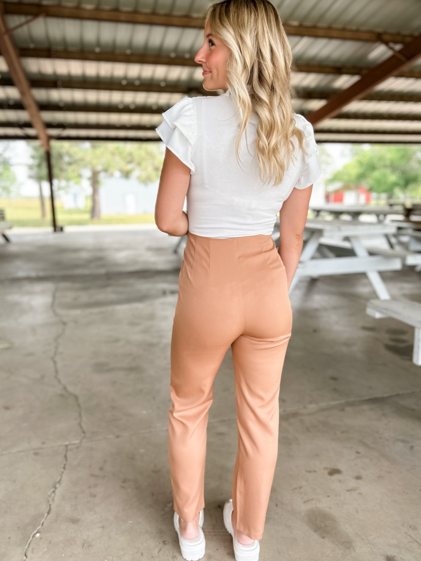 Jaelyn Corporate Pants - Taupe