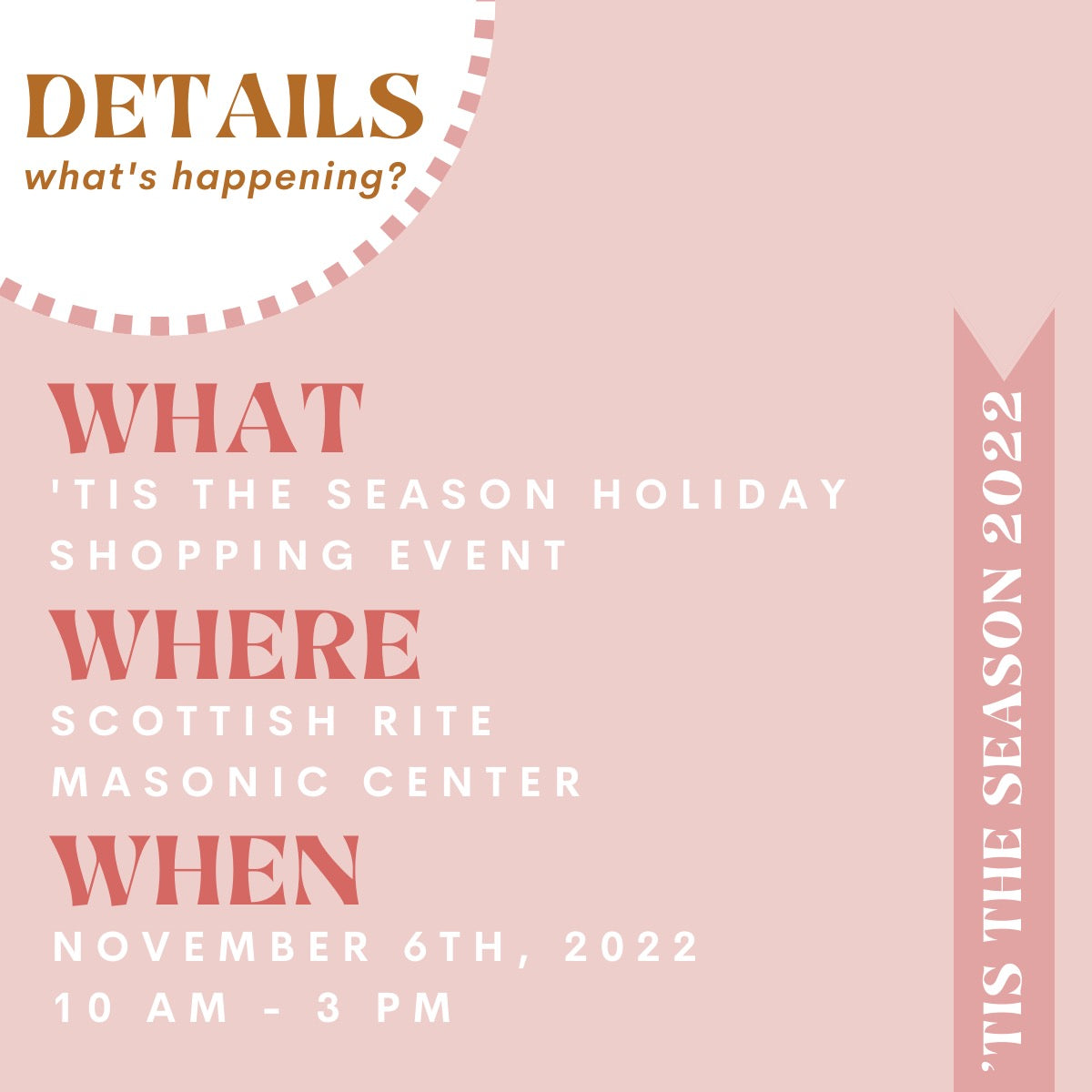 ‘Tis The Season Holiday Event Vendor Booth