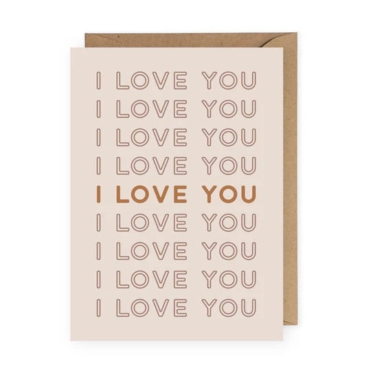 Anastasia Co. Card - I Love You