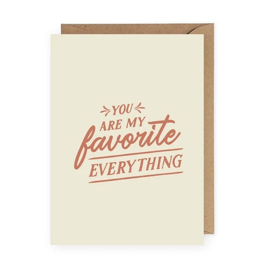 Anastasia Co. Card - You Are My Favorite Everything