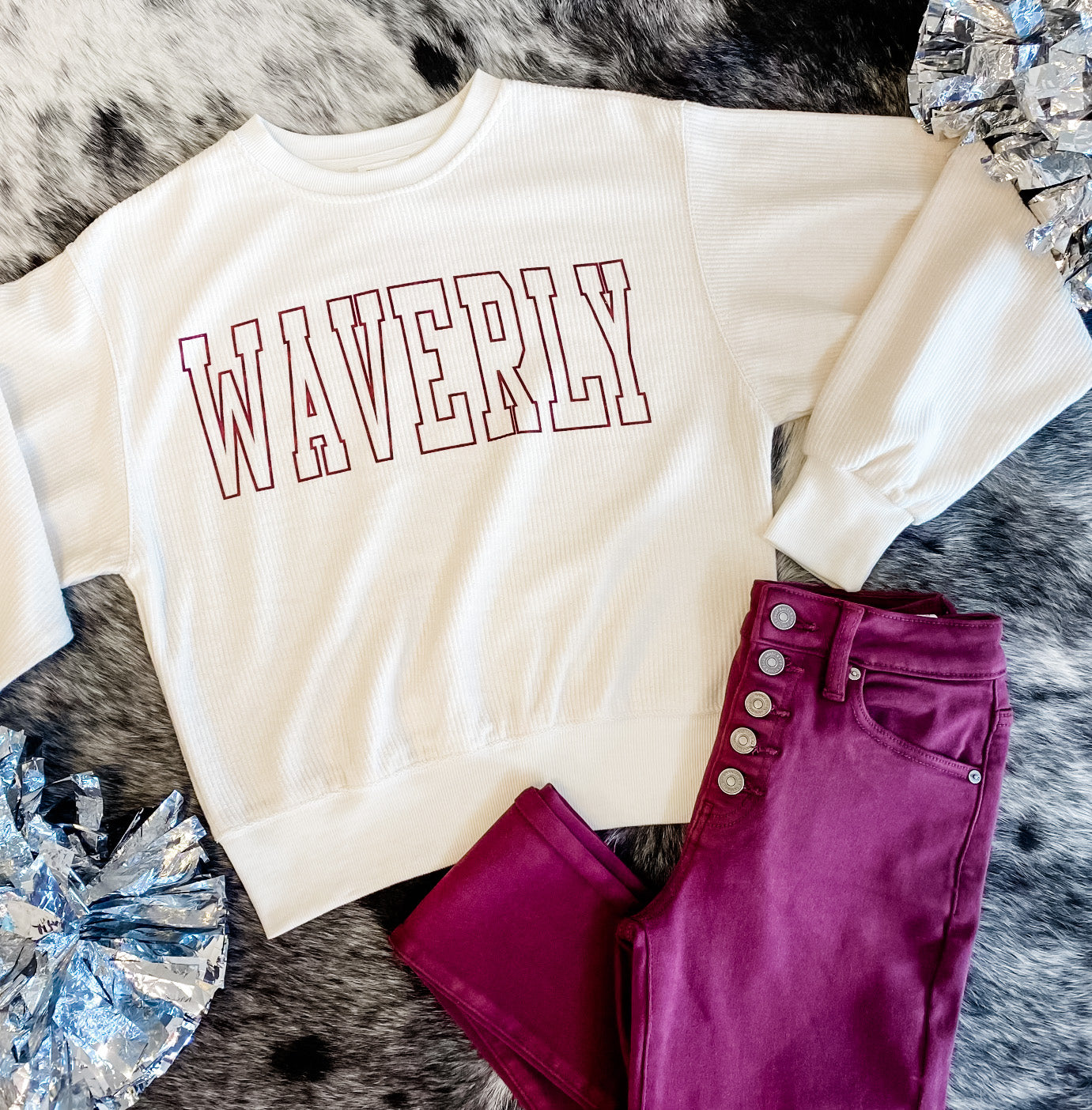 WAVERLY Corded Crew - Ivory