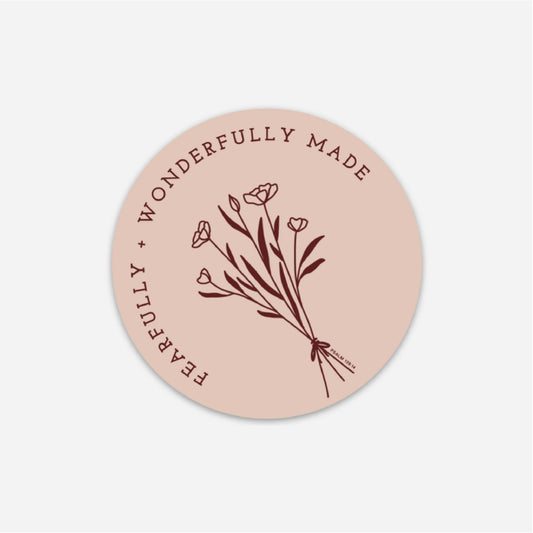 Anastasia Co. Sticker - Fearfully + Wonderfully Made