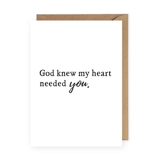 Anastasia Co. Card - God Knew My Heart